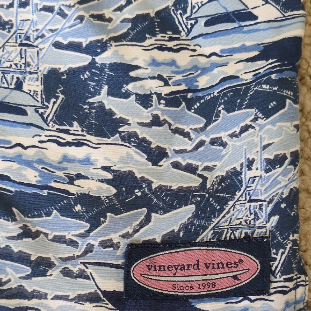 Vineyard Vines Nautical Blue and White Swimsuit
